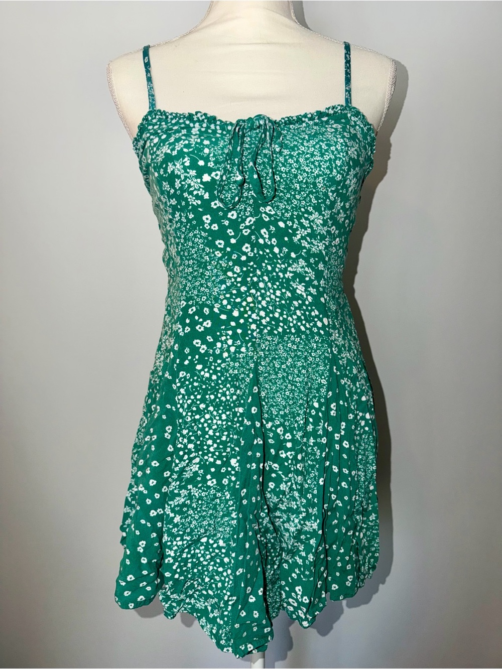 Wild Fable Ruched Sweetheart Neckline A-line Ditsy Floral Mini Sundress